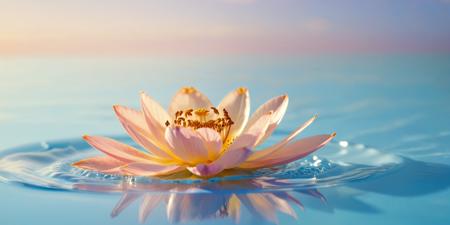 a breathtaking 135mm IMAX cinematic shot, of a petals float on a liquid splashed onto a blue surface, in the style of light pink and light orange, soft pastel skies, soft and dreamy atmosphere, light gold and orange, feminine sensibilities, dreamlike installations, dramatic backlit. 135mm IMAX photograph, film, DOF, professional, 8k, highly detailed, aesthetically pleasing  editorial, <lora:SDXL_cinematic_Sa_May:1>  <lora:add-detail-xl:0.8>