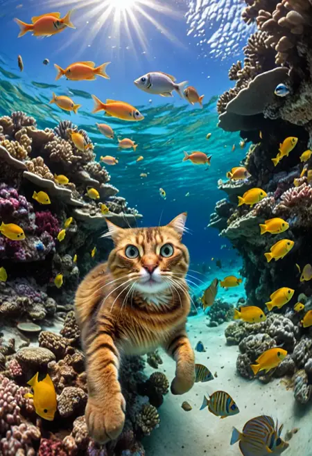 Brown Cat SDXL