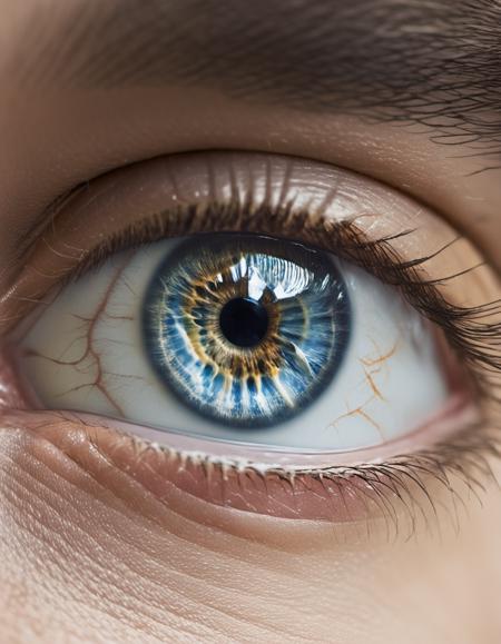 single eye, professional photo of perfecteyes eyes, studio lighting, intricate, earth reflected in the eye