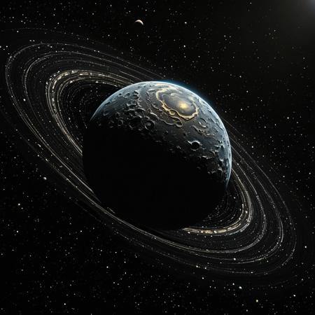Depict a majestic polyart drawing of the universe, set against a dramatic dark palette that showcases intricate textures and subtle details. With an ultra-high resolution and high contrast, every celestial body is rendered in exquisite fine artwork. Side-lighting illuminates the scene, casting nuanced shadows using ray tracing techniques. The result is a breathtakingly detailed and visually stunning piece of art.