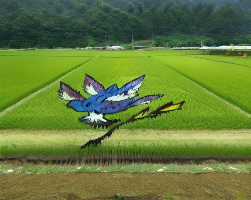 rice paddy art for maps image by Liquidn2