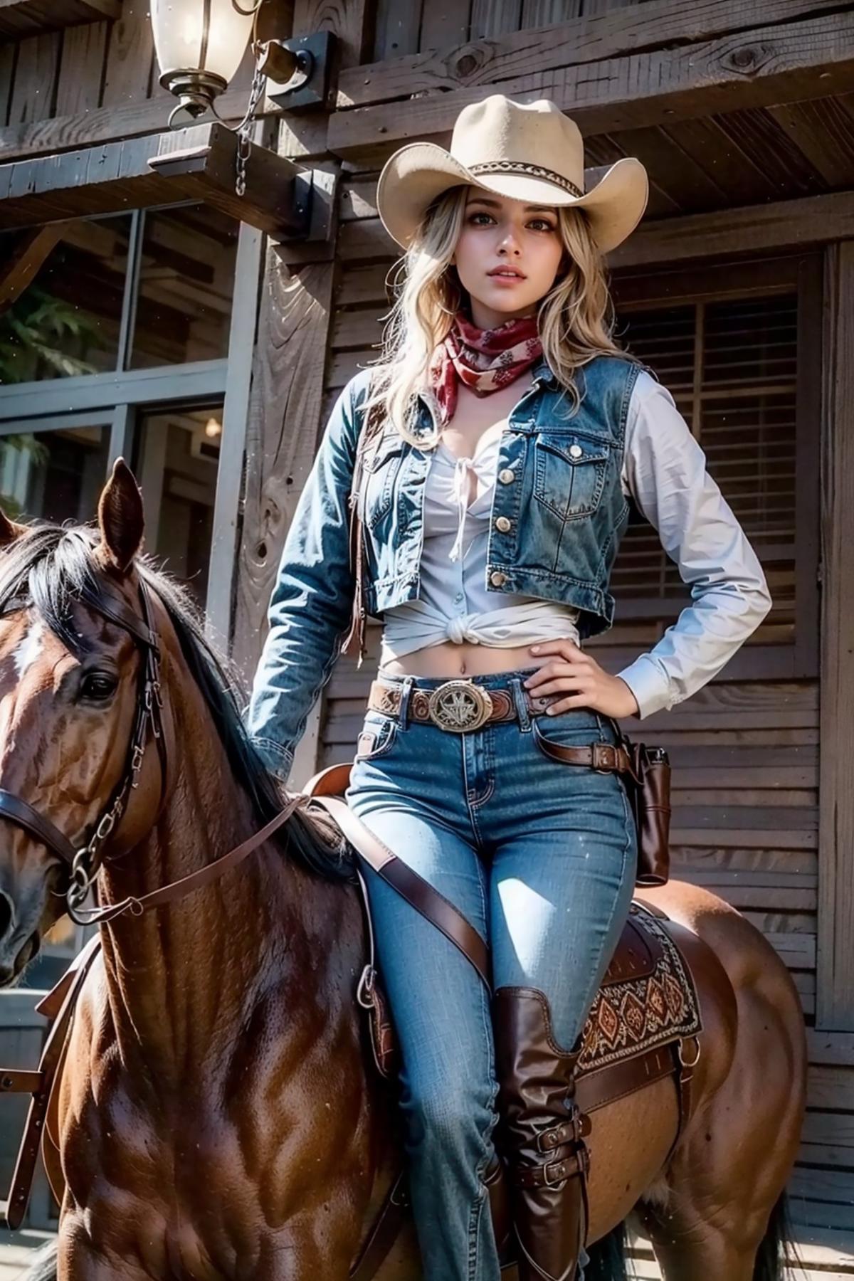 Cowgirl outfit image by feetie