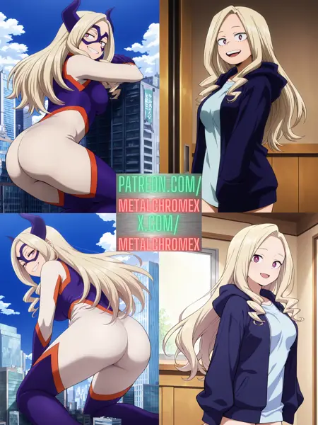 My Hero Academia characters - Mount Lady/Yu Takeyama, Kazuho Haneyama (Pop☆Step), Nemuri Kayama (R-Rated Hero: Midnight), Ochaco Uraraka, Mina Ashido, Himiko Toga, Kyoka Jiro, Rumi Usagiyama (Mirko), Nejire Hado, Tsuyu Asui, Momo Yaoyorozu