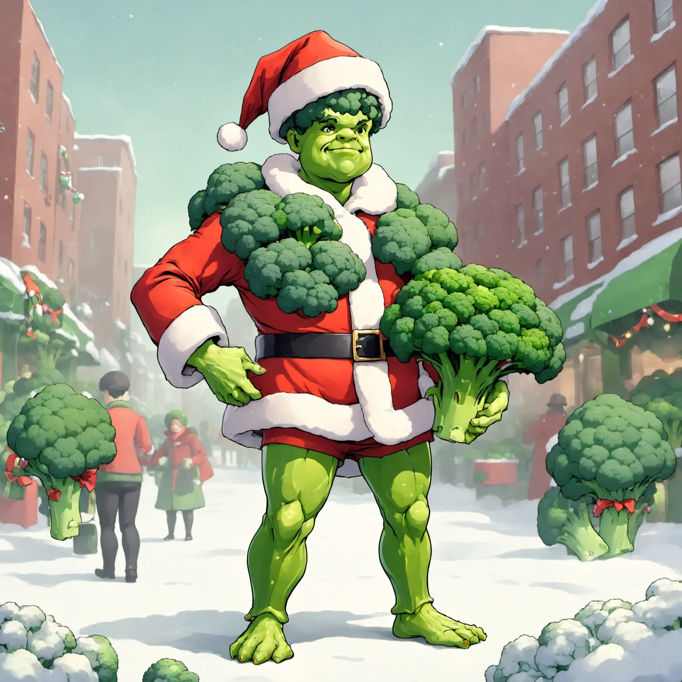 X'mas Broccoli Man SDXL LoRA image by tkvier