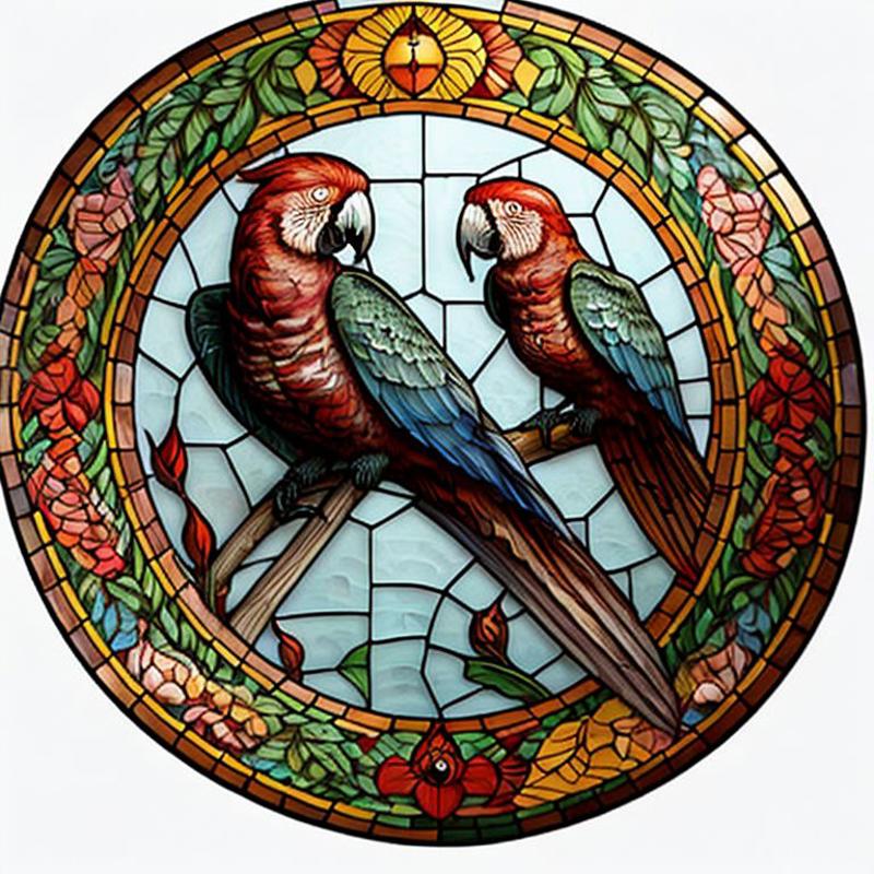 Stained glass circle image by simpledit