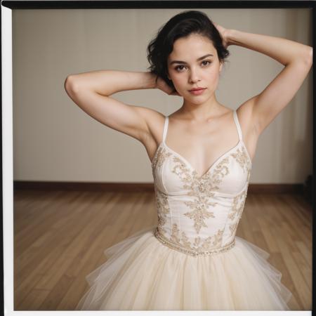 polaroid of a ballerina , vintage, expensive, high society, woman: (Norah Jones: .77),   <lora:Polaroid_XL:1> <lora:jkSmallBreastsLite-v01:.61>
