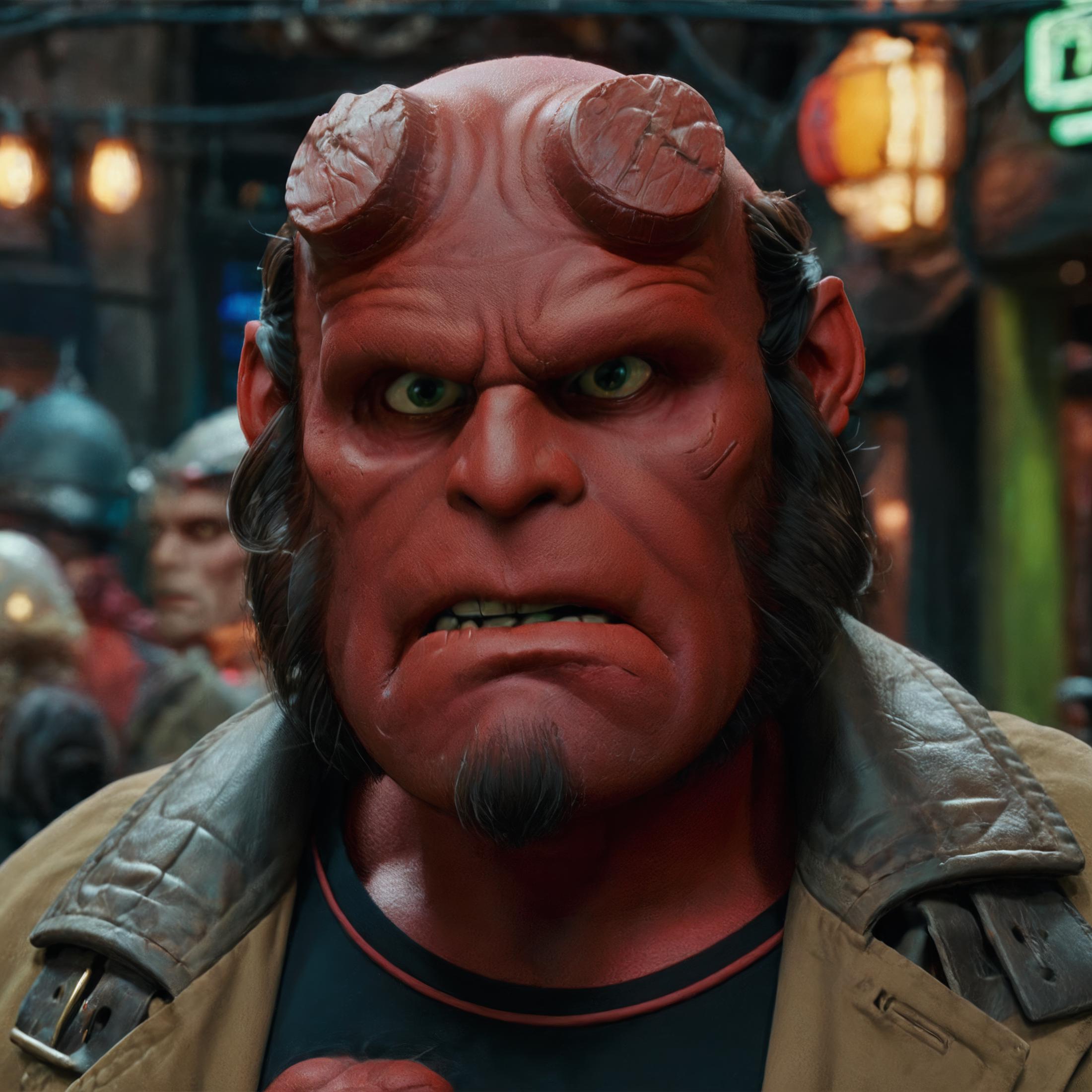 Ron Perlman Hellboy image by thesilvermoth