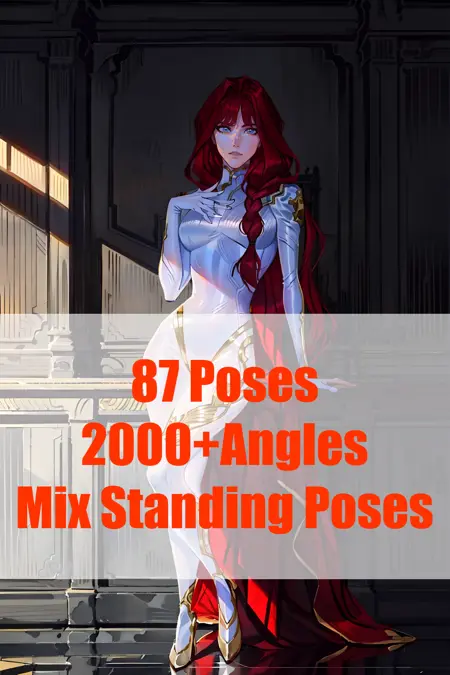 Mix standing pose pack