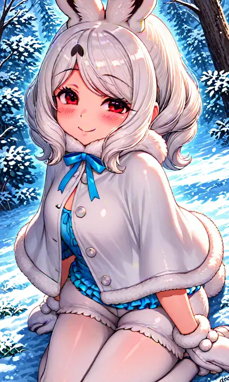 arctic hare (kemono friends) ホッキョクウサギ(けものフレンズ)