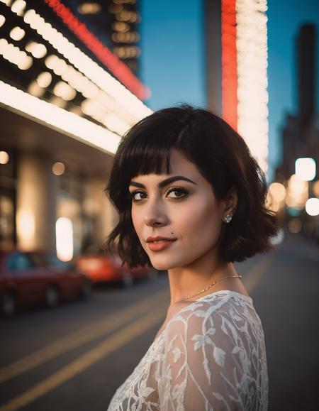 cinematic photo an exquisite portrait photograph, 85mm medium format photo of ((ohwx woman)) with a classic haircut    <lora:emeraudetoubia_dh128_v1:1> . 35mm photograph, film, bokeh, professional, 4k, highly detailed