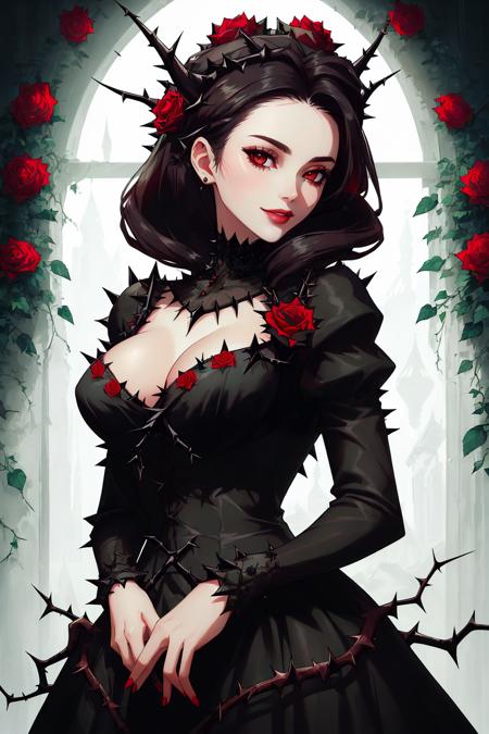 edgThorn  thorns and roses wearing edgThorn_dress