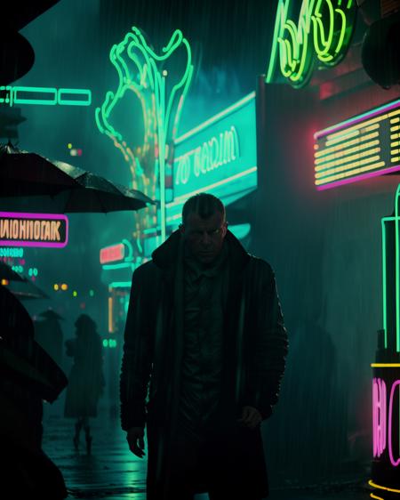 cyberpunk inspired phone wallpaper, blade runner