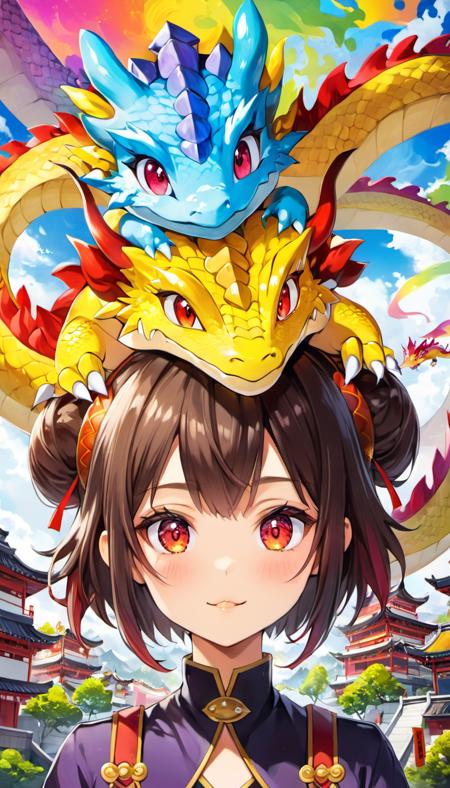 dragon on head