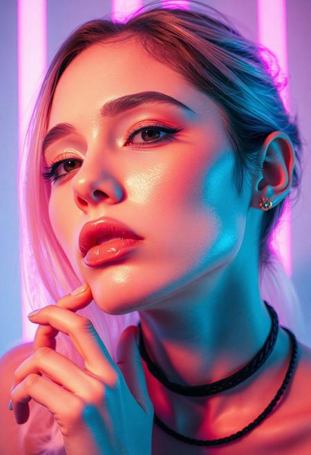 high quality design aesthetics, synth pop, detailed, pop album cover, beautiful young white woman