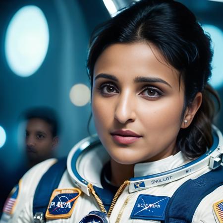 cinematic film still photo of ParineetiChopra as an astronaut <lora:ParineetiChopraSDXL:1> . shallow depth of field, vignette, highly detailed, high budget, bokeh, cinemascope, moody, epic, gorgeous, film grain, grainy