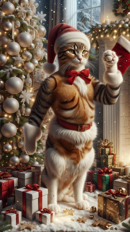 <lora:ChristmasDecorativeStyle:1>ChristmasDecorativeStyle cat body, (Masterpiece:1.3) (best quality:1.2) (high quality:1.1)