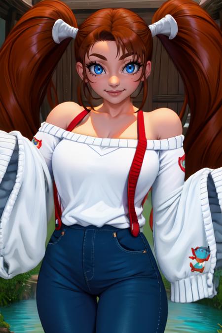 shorty, blue eyes, high twin tails, bangs, 
standing, upper body, smile, 
 (insanely detailed, beautiful detailed face, masterpiece, beautiful detailed eyes, best quality) 
 <lora:shorty-10:0.8>