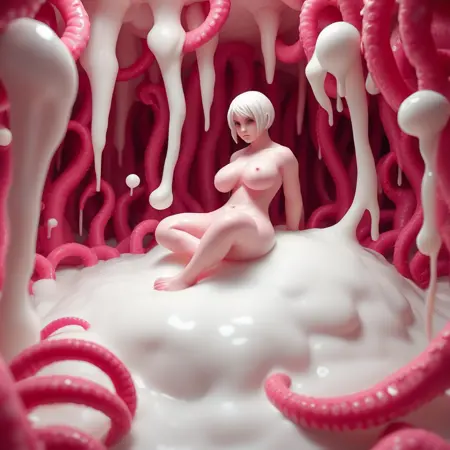 White Slime Pink Tentacles DX - GurilaMash XXX SDXL