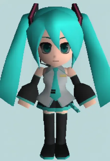 Final Fantasy VII overworld chibi style [Illustrious]