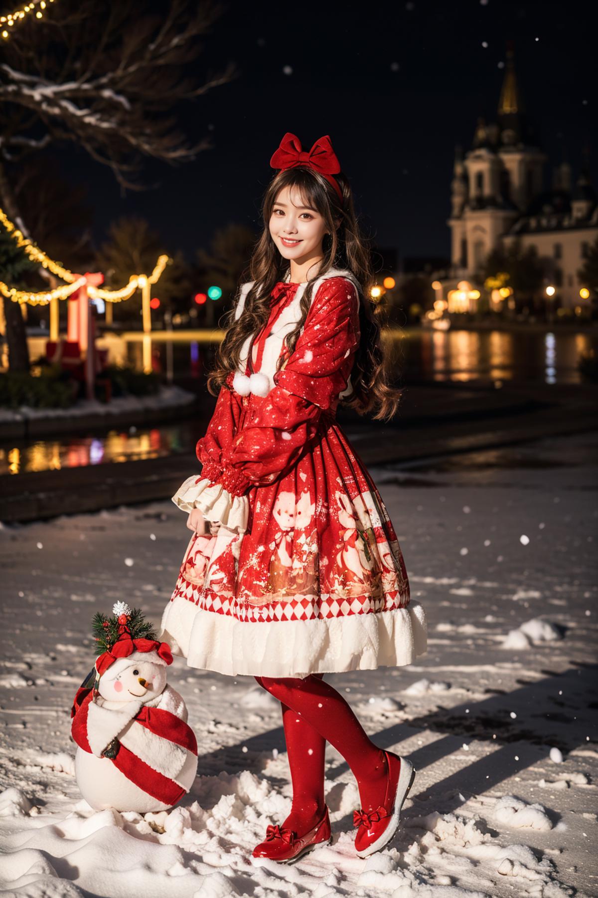 [Realistic] Christmas dress | 圣诞小裙几 image by cyberAngel_