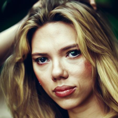 felt cute ,might delete later, a photo of scarjo-subject-2-1-512, smiling, low saturation, muted colors, 35mm, award winning, amazing, beautiful, attractive, 4k, bokeh, depth of field