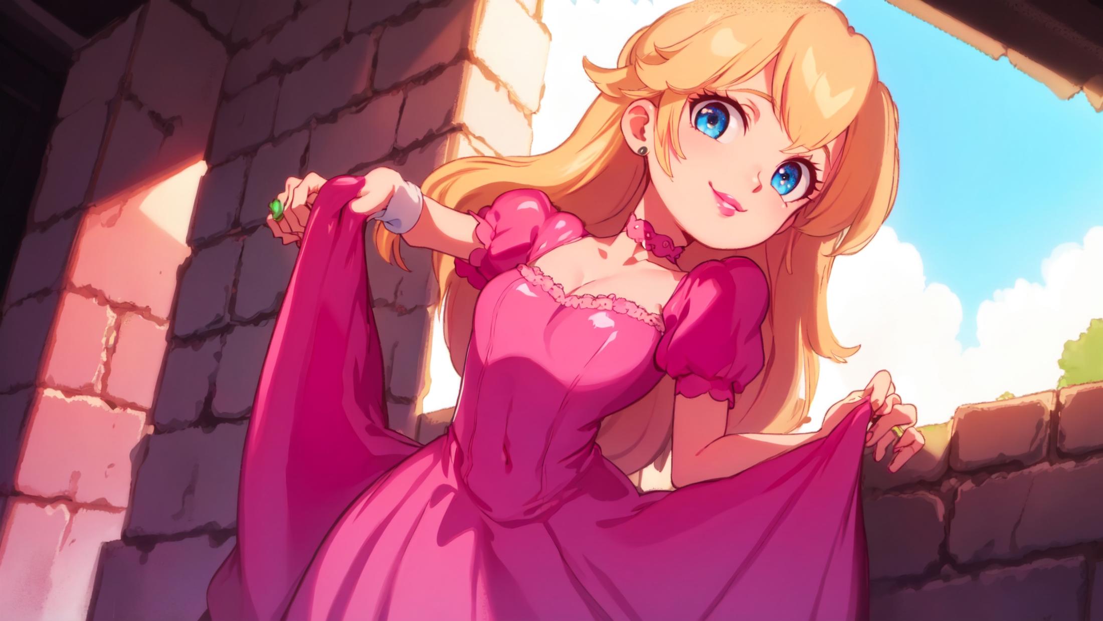 princess peach - The Super Mario Bros. Movie - movie like image by marusame