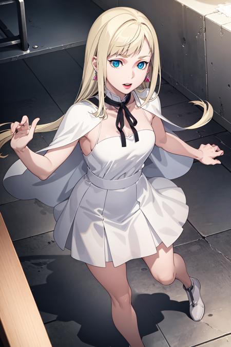 (game cg,best quality,masterpiece:1.3),1girl<lora:gigiFinal:0.7:char>,gigi, white capelet, white dress, skirt