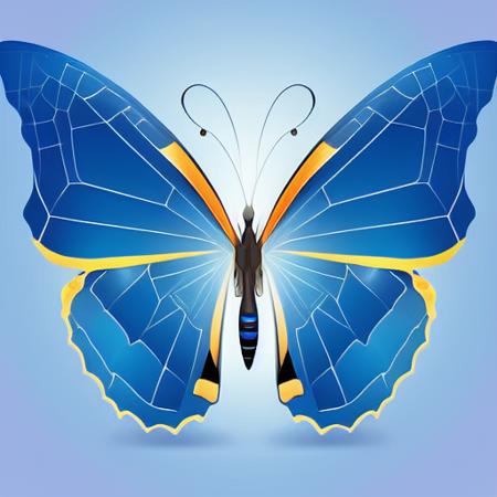 a vector butterfly, <lora:ButterflyAI-000006:1>