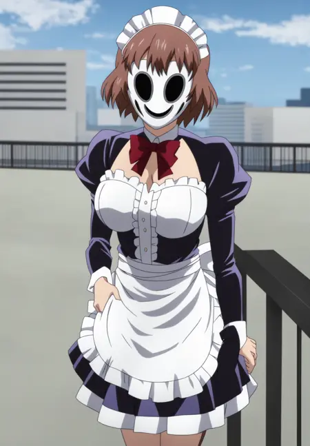 Maid Mask - Smiling Mask - High-Rise Invasion