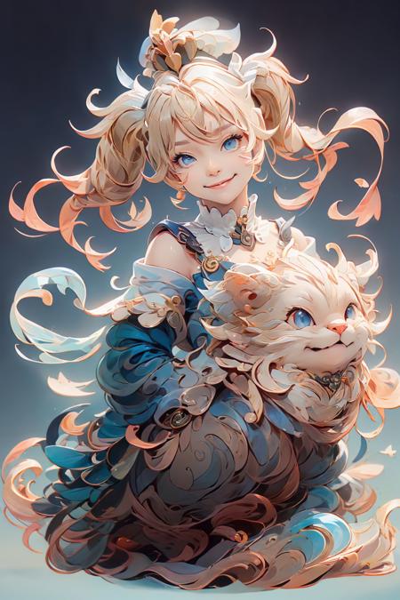 masterpiece,(best quality:1.3),<lora:barbara:0.7>, 1girl, smile, hat, latin cross, blonde hair, long hair, twintails, twin drills, blue eyes, bow, white dress, frilled skirt, detached sleeves, dress cross, white pantyhose, book, belt, ling_long, <lora:linglong_20230624163918:1>, full body,