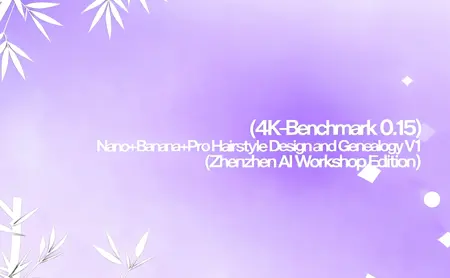 (4K-Benchmark 0.15) Nano+Banana+Pro Hairstyle Design and Genealogy V1 (Zhenzhen AI Workshop Edition)