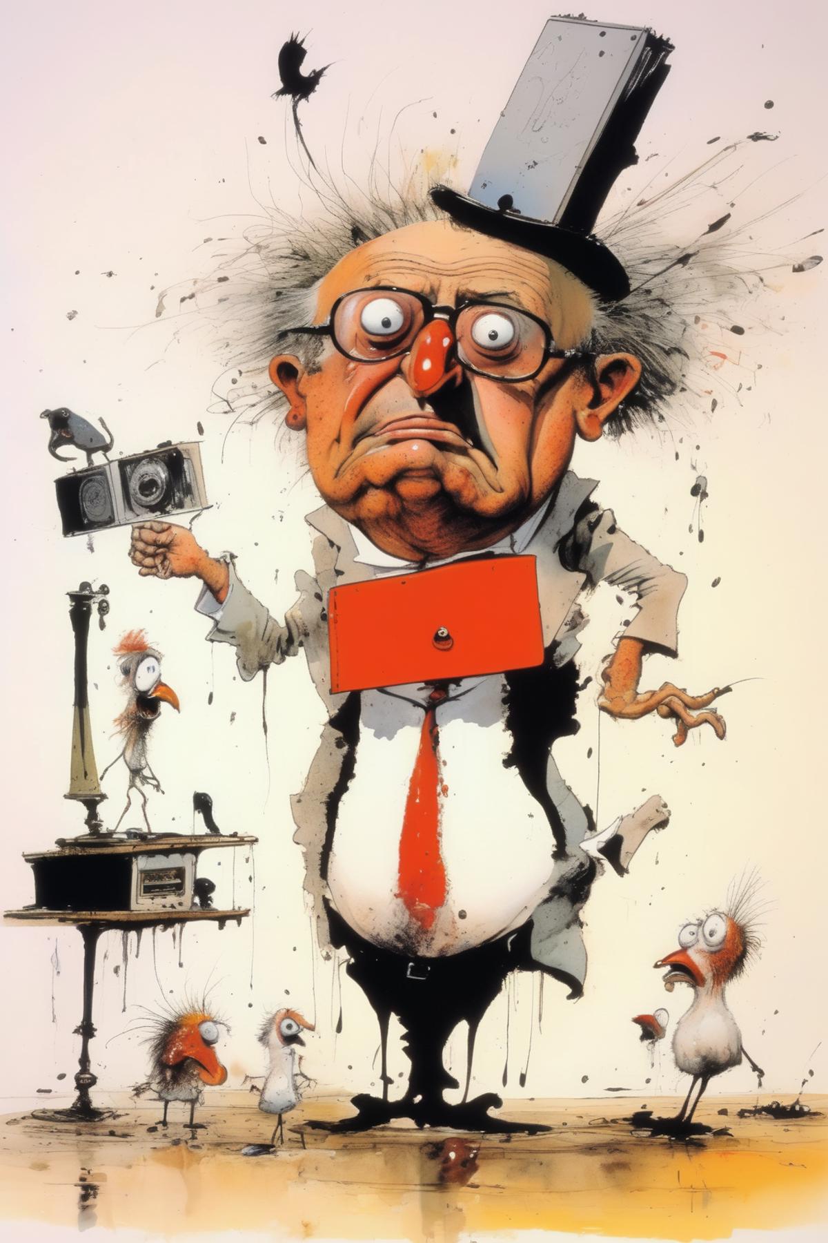 Ralph Steadman Style image by Kappa_Neuro