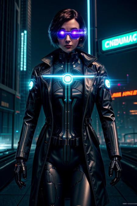 Futuristic Cyborg Detective
Glowing cybernetic eye, trench coat attire, neural implants, holographic interface, cybernetic enhancements, relentless pursuit, robotic arm, neon-lit streets, digital detective, augmented reality, mysterious past, mechanical precision, cyberpunk aesthetic, artificial intelligence partner, dystopian cityscape, enigmatic demeanor.