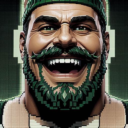 An evil santa theme, NES video game, giant green Santa final boss, Screenshot, pixel art, 8bit colour, Christmas aesthetic...