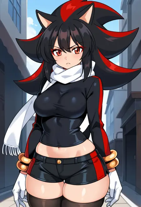 Shadow The Hedgehog Gijinka - Sonic