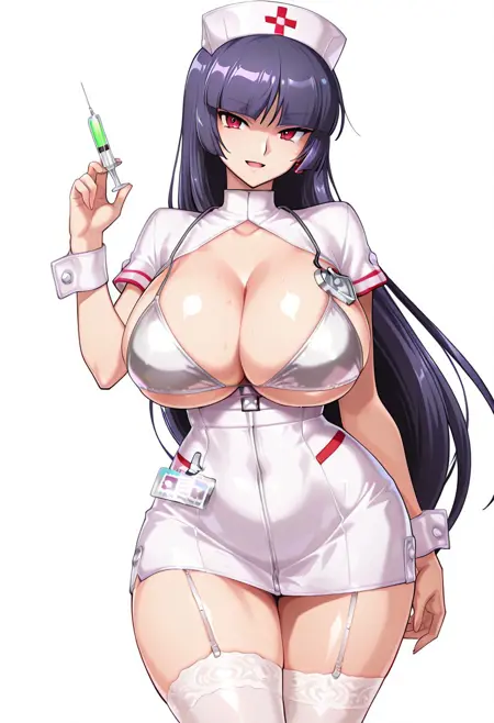 Nurse Costume Akiyama Rinko Model - Action Taimanin  [ Illustrious ]