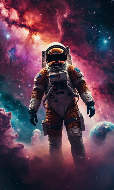 cinematic still Epic wallpaper art of spaceman inside of nebula . emotional, harmonious, vignette, 4k epic detailed, shot on kodak, 35mm photo, sharp focus, high budget, cinemascope, moody, epic, gorgeous, film grain, grainy, Epic wallpaper art of spaceman inside of nebula, epic composition, intricate, elegant, dynamic, highly detailed, sharp focus, dramatic light, open background, professional fine detail, colorful, cinematic, elaborate, saturated colors, ambient, polished, glossy, transparent, famous color, imposing, incredible, brave, beautiful, breathtaking, symmetry, divine, brilliant, perfect