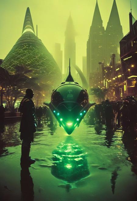 ()Hyoer Realistic:2.0)Polaroid picture 
an image of 
Atlantis, a vibrant underwater city teeming with life, illuminated by glowing bioluminescent plants. Futuristic submarines dock at the city's central hub, surrounded by towering structures and bustling streets. Inhabitants in advanced diving suits move about, interacting with each other and the city's advanced technology. The atmosphere is one of wonder and discovery, with schools of exotic fish swimming through the city's transparent domes.
BREAK
()Hyoer Realistic:2.0)Polaroid picture an image of Ultra-realistic New York City under Wakandan rule: ((The towering skyscrapers now adorned with intricate African patterns and gleaming vibranium accents)). The streets are bustling with people in traditional Wakandan attire, while advanced technology seamlessly integrates into everyday life. The Statue of Liberty stands proudly, its torch replaced by a glowing heart-shaped herb symbol. ((In the distance, sleek Wakandan aircraft patrol the skies as citizens from both worlds coexist in harmony.))