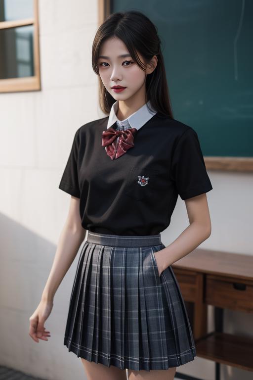 A simple school uniform一件简单的校服 image by Thxx