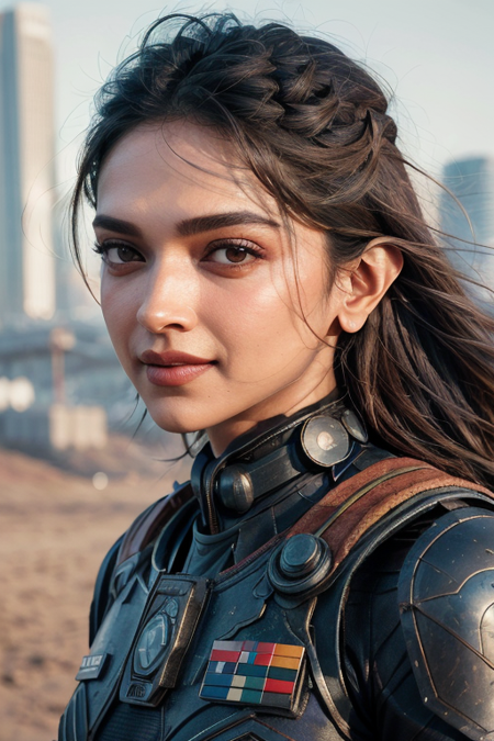 masterpiece, best quality, DeepikaPadukone, smiling, by [Albert Bertelsen:Diego Velzquez:0.56], <lora:DeepikaPadukone:1>
redshift style analog style portrait+ style ; War girl on leave visiting city science fiction hyperrealistic 8k shot of the day beautiful high resolution close up