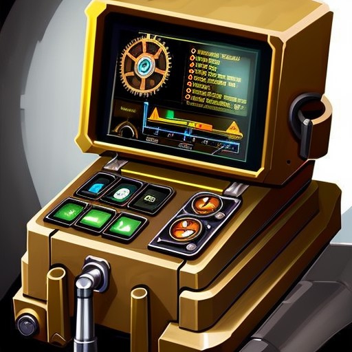 steampunk portable dimensional analyzer, black background, stylized game icon, by greg manchess, trending on artstation