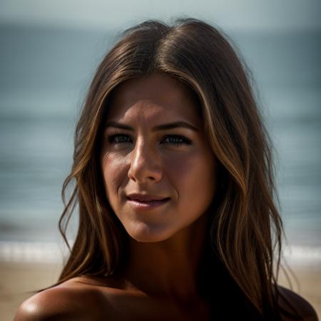 Realistic photo of a beautiful j3nn1f3r4-v2 woman, 1girl, solo, long hair, breasts, looking at viewer, blonde hair, simple background, bare shoulders, upper body, parted lips, teeth, grey background, lips, realistic, nose, soft lighting, professional Photography, Photorealistic, detailed, RAW, analog, sharp focus, 8k, HD, DSLR, high quality, Fujifilm XT3, film grain, award winning, masterpiece<lora:j3nn1f3r4-v2:1.0>
