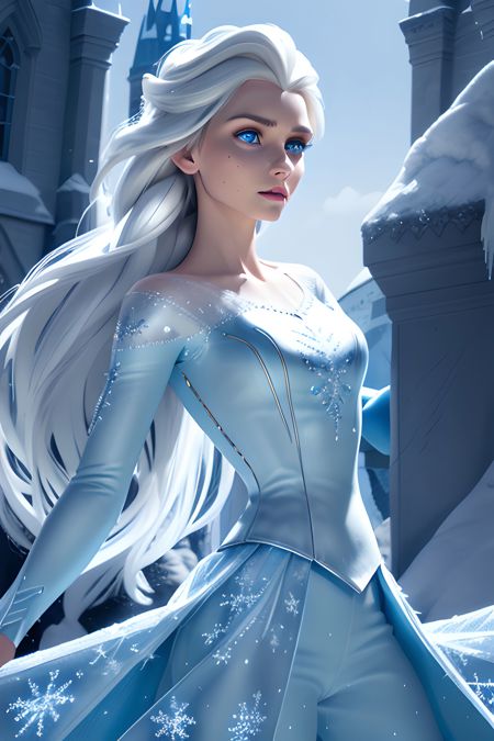 Elsa (Frozen) Disney Princess, by YeiyeiArt - v1.0, Stable Diffusion LoRA