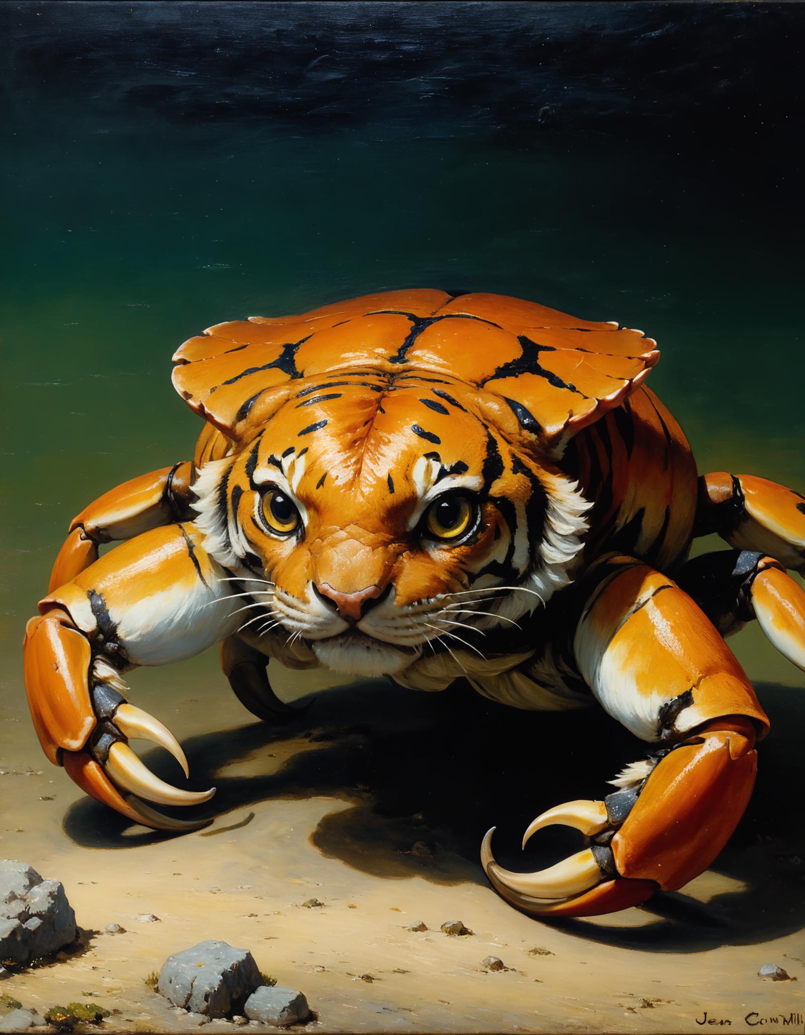 Tiger Crab Painting