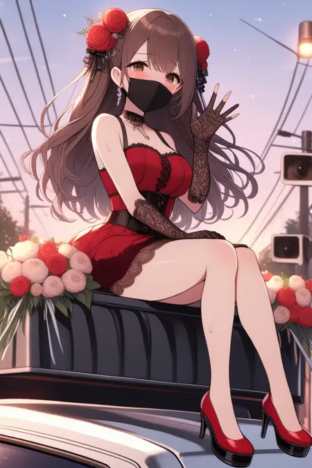 girl like parade float