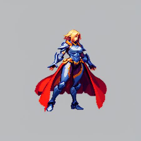 1girl, full body of beautiful paladin, armor, very detailed, realistic, simple background, transparent background, pixel art  <lora:sxz-pxl-v1:0.8>