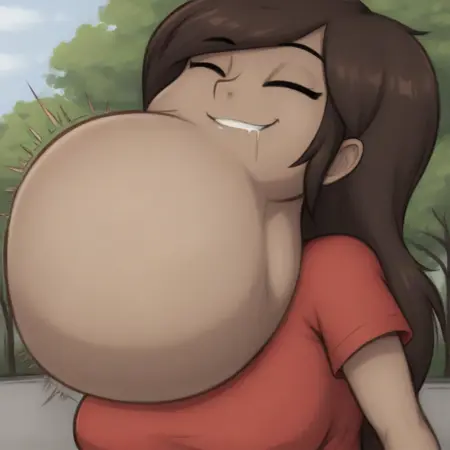 Big Throat Bulge swallowing