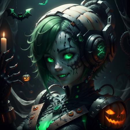 halloweentech  scifi supernatural green spooky