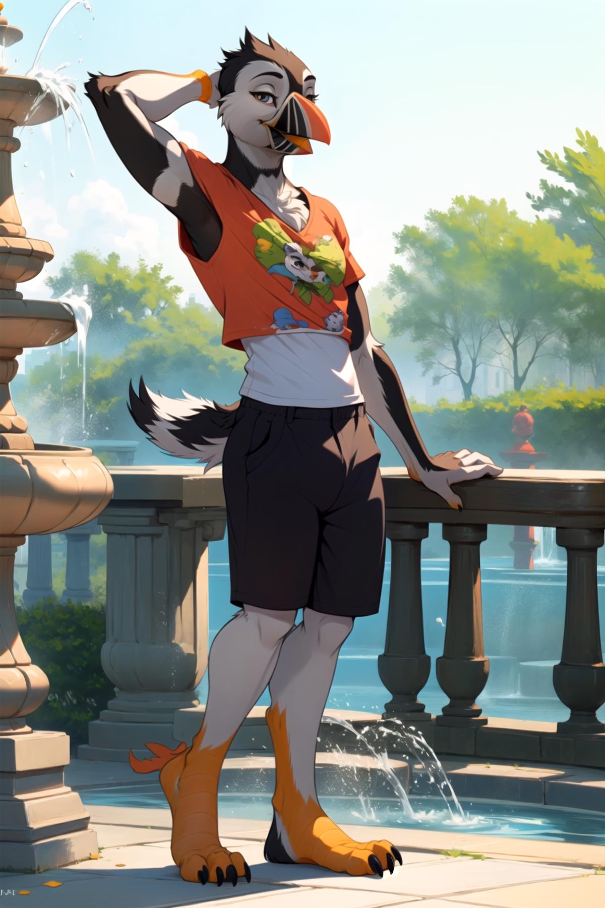 Anthro Birds LoRA image by Puffin