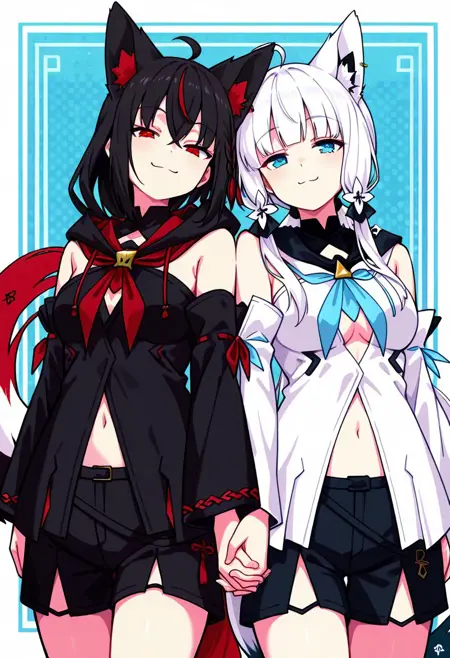 fubumio-fubuki&mio shirakami fubuki  ookami mio